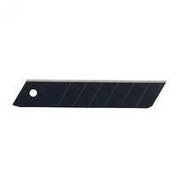 Лезвия черные сегментированные 18 мм сталь W75 Black (10 шт) 11093