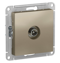 Розетка 1 гн ТВ коннектор AtlasDesign Systeme Electric ATN00593 (с/у шампань механизм)
