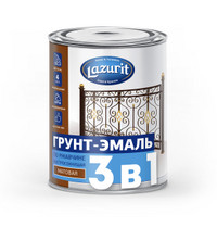 Грунт-эмаль по ржавчине быстросохнущая RAL7040 серая Lazurit 1,9кг