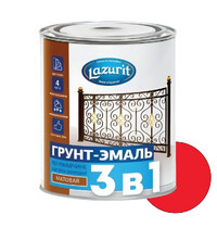 Грунт-эмаль по ржавчине быстросохнущая красная RAL3002 (0,9кг) 