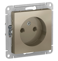 Розетка 1 гн AtlasDesign Systeme Electric ATN000541 (без з/к с/у шампань механизм 16А)