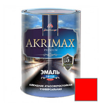 Эмаль алкидная Akrimax Premium ПФ-115 1.7 кг красная УТ-00001916