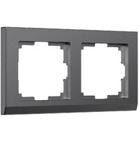 Рамка на 2 поста Stark графит матовый Werkel W0021864