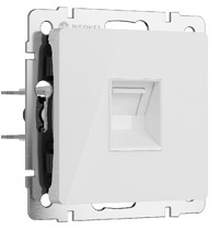 Розетка Ethernet RJ-45 Werkel W1181041 (белый акрил)