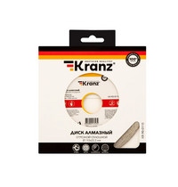 Диск алмазный отрезной сплошной Kranz KR-90-0110 115x22.2 мм