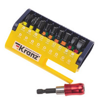 Набор бит с магнитным держателем Kranz KR-92-0465 (19 шт в пластиковом кейсе)