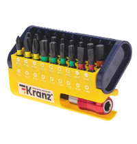 Набор бит с магнитным держателем Kranz KR-92-0465 (19 шт в пластиковом кейсе)