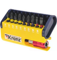 Набор бит с магнитным держателем Kranz KR-92-0466 (10 шт в пластиковом кейсе)