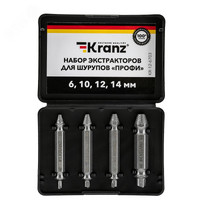 Набор экстракторов для шурупов Kranz Профи (KR-12-6703)