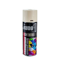 Эмаль аэрозольная универсальная Kudo Arte KU-A1015 520мл (быстросохнущая, высокоглянцевая, акриловая, слоновая кость RAL1015)