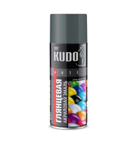 Эмаль аэрозольная универсальная Kudo Arte KU-A7012 520мл (быстросохнущая, высокоглянцевая, акриловая, темно-серый RAL7012)