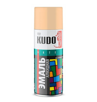 Эмаль аэрозольная универсальная Kudo Technology 3P KU-10095 520мл (быстросохнущая, высокоглянцевая, слоновая кость RAL1015)