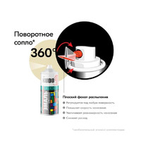 Эмаль аэрозольная универсальная Kudo Technology 3P KU-10095 520мл (быстросохнущая, высокоглянцевая, слоновая кость RAL1015)